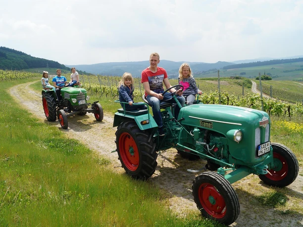 Oldtimer-Traktor fahren