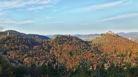 Ausblick vom Wettereck im Herbst
