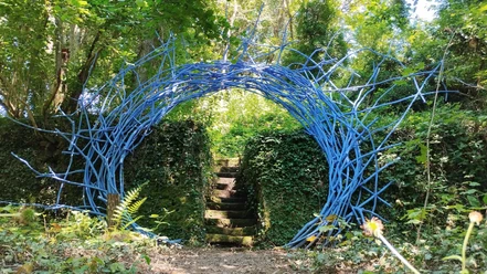 Installation auf der Kunstroute