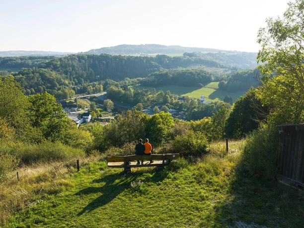 Fernsicht Panoramabank XL bei Müsch