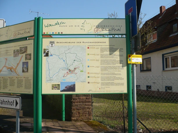 Wandertafel am Ausgangspunkt