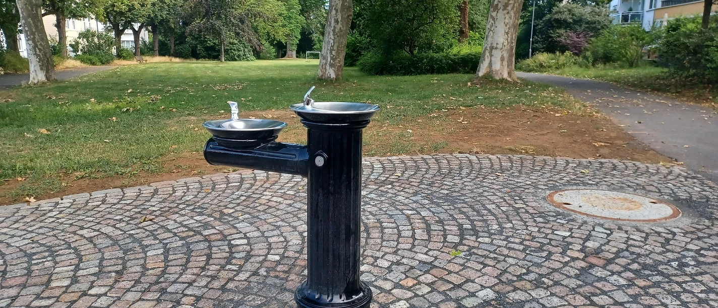Trinkbrunnen in der Siena-Promenade Trinkbrunnen in der Siena-Promenade