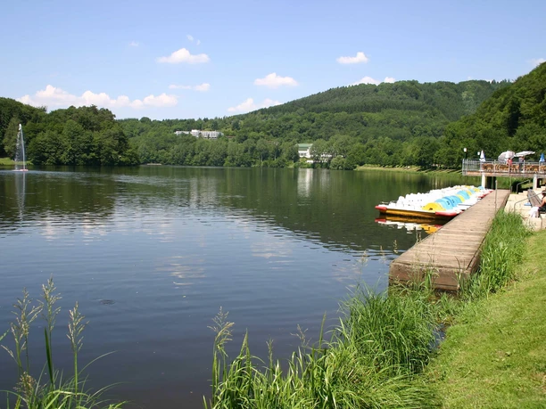 Stausee mit Bootverleih