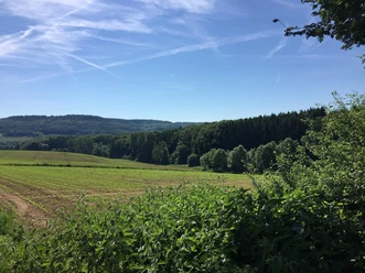 Schöner Weitblick über die Landschaft
