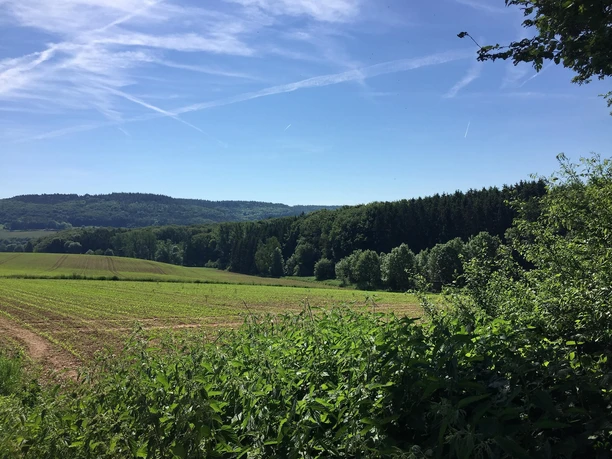 Schöner Weitblick über die Landschaft