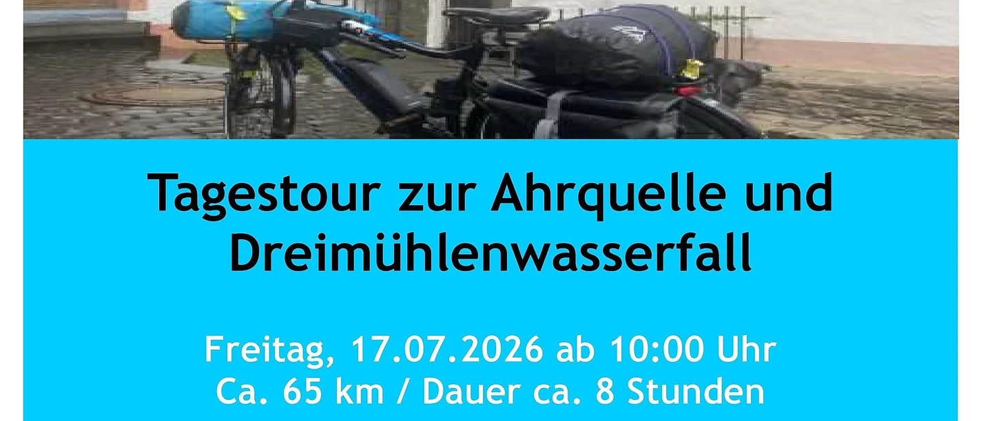 Plakat Geführte E-Bike Einsteigertour 17.07.2026