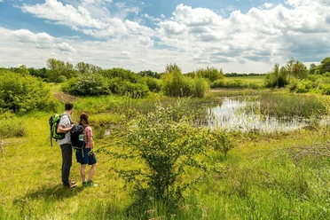 Wanderer am Sangweiher