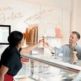 Eiscafe Casa del Gelato - Eisausgabe