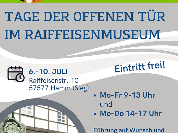 Plakat Tage der offenen Tür im Raiffeisenmuseum