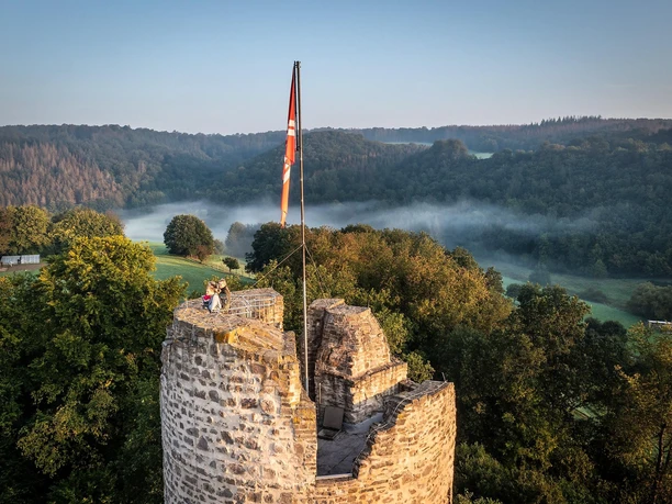 Burgruine von oben