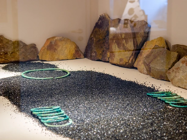 Blick in die Vitrine