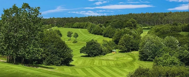 Blick auf den Golfplatz