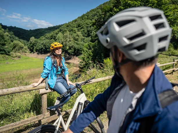 Radfahren am Urftsee