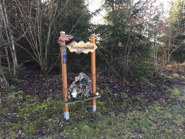 Schild Panoramablick Auf dem Schanzgraben Schild Panoramablick Auf dem Schanzgraben