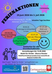 Flyer Ferienaktion 1. Ferienwoche