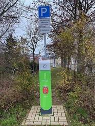E-Tankstelle Parkplatz Zentrum