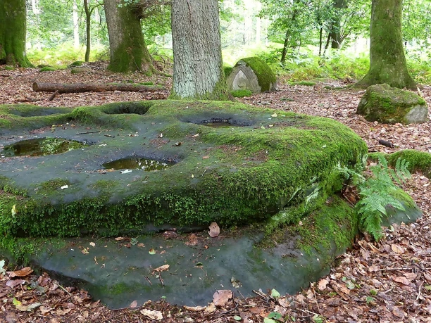 Kiesgräber - Grabgruben im gewachsenen Fels