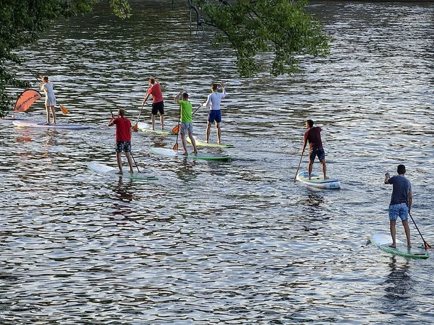 SUP auf der Lahn