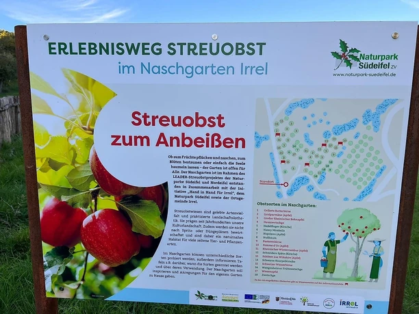 Naschgarten Irrel-Infotafel