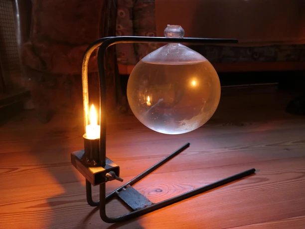 Heimatmuseum alte Lampe eines Schuhmachers