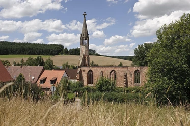 Blick auf das Kloster Rosenthal