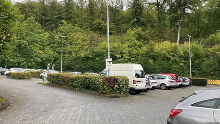 Großer Stadthallen Parkplatz Dillenburg