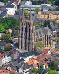 Elisabethkirche Marburg von oben