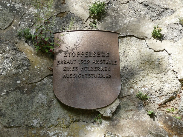Informationstafel am Stoppelbergturm