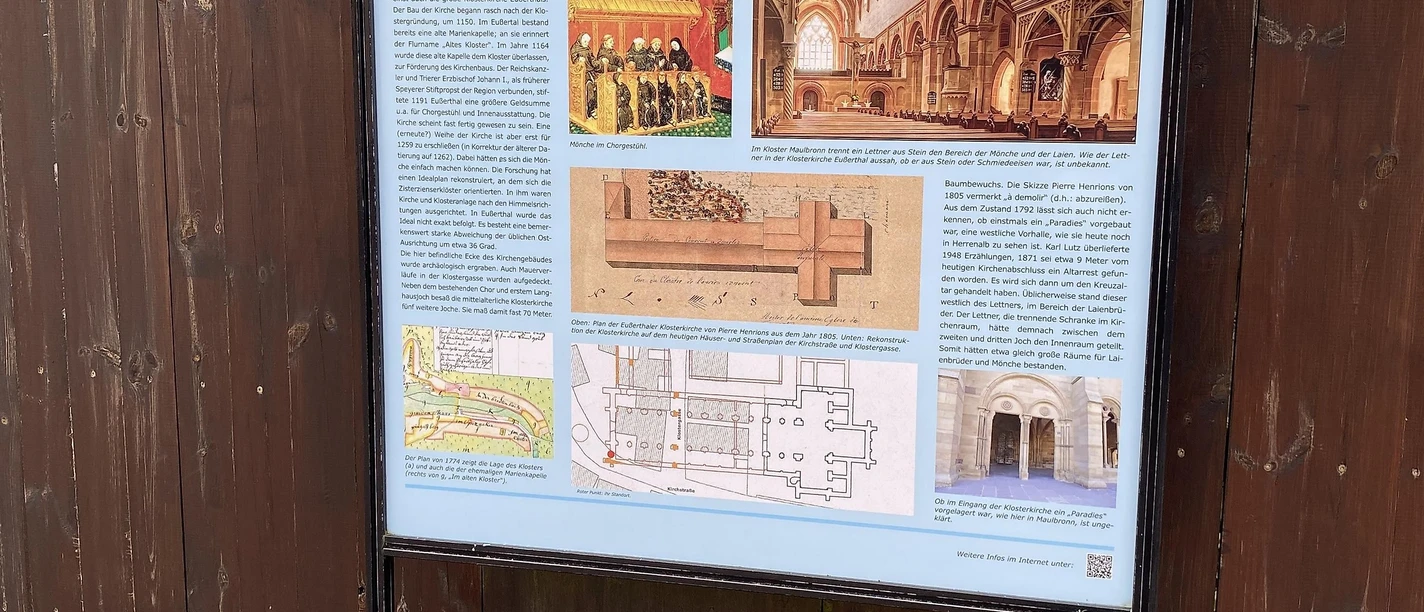 Hier endete einst die große Klosterkirche