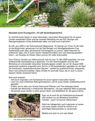 Plakat Traumgarten gestalten