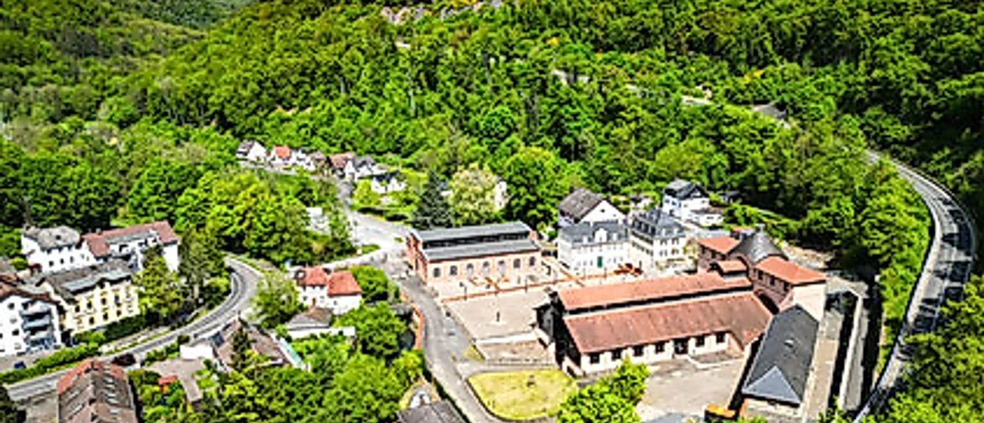 Die Sayner Hütte Drohenenaufnahme