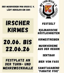 Plakat Irscher Kirmes 2026