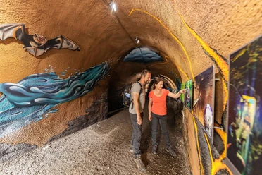 Graffiti im Ulmener Maar-Stollen