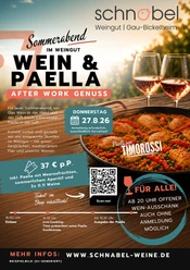 Wein & Paella Plakat