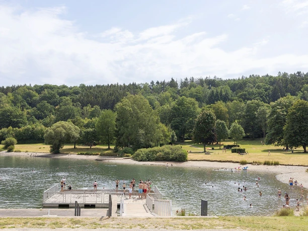 Die Naturbadestelle am Eiserbachsee