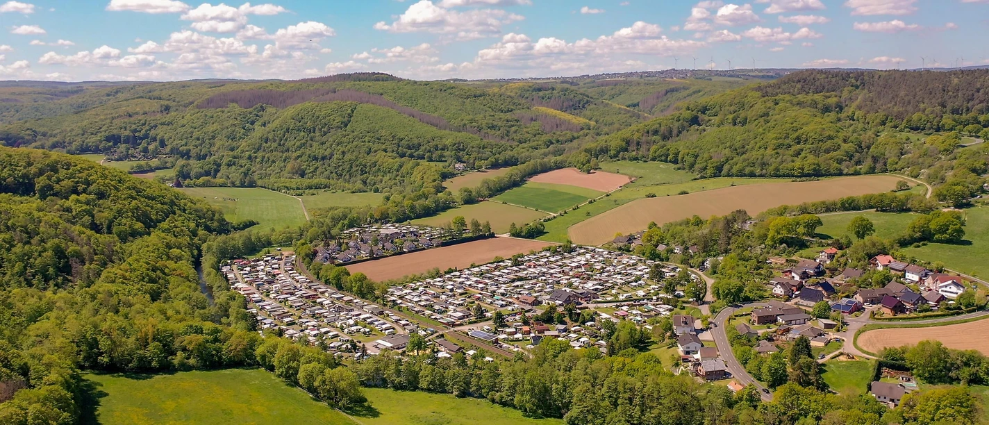 Luftaufnahme Campingplatz Hetzingen