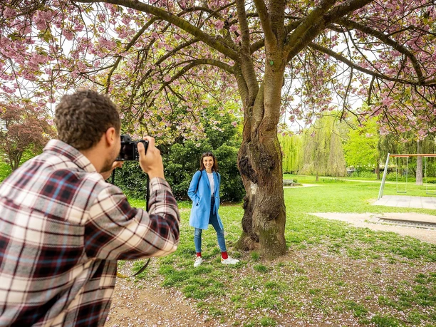 Die Colchester-Anlage im Frühling Die Colchester-Anlage im Frühling