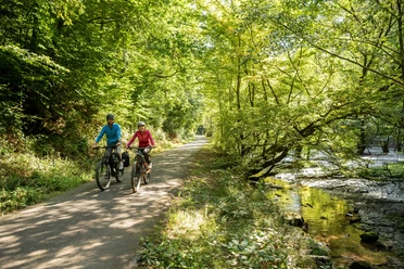 Auf dem Pirminius-Radweg im Waschtal