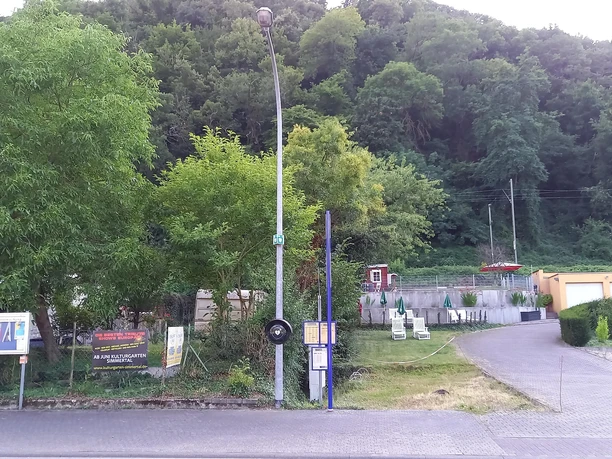 Defi Bushaltestelle an der Loreley