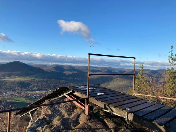 Paraglider im Winter