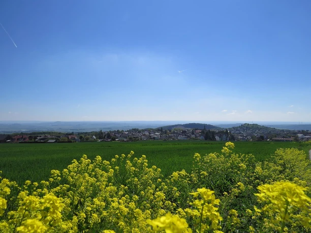 Blick auf Ettringen vom Hochsimmer