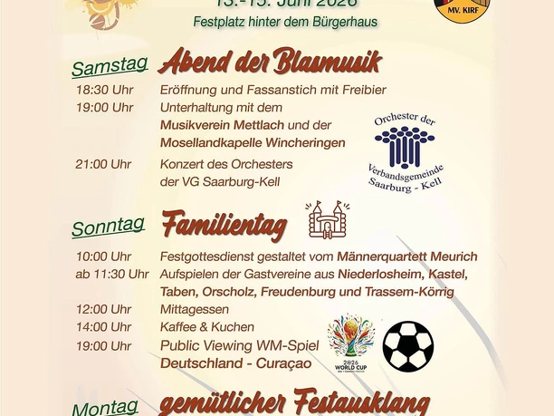 Jubiläumsfest 95 Jahre MV Kirf