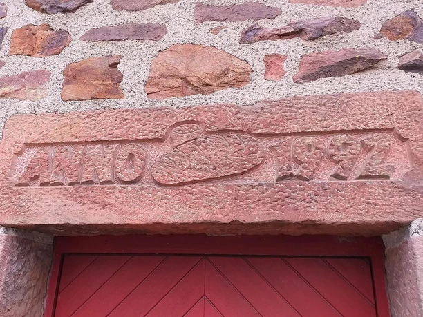 Überschrift Anno 1992 am Backhaus Wiesenfeld