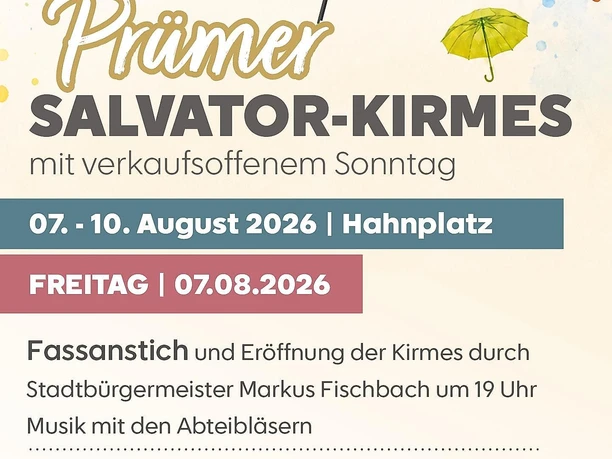 Plakat Prümer Salvator Kirmes Freitag