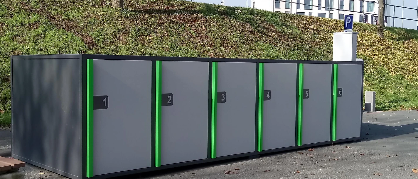 Fahrradboxen am Haarplatz