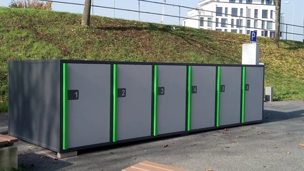 Fahrradboxen am Haarplatz