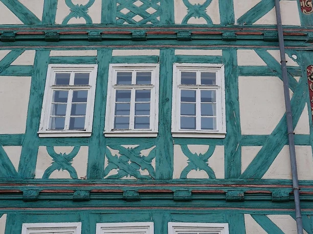 Fachwerkdetails am Hofgut Odenhausen
