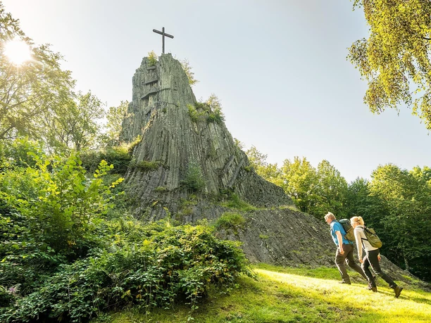 Das Highlight der Wanderung - der Druidenstein