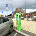 E-Auto Ladestation am Hauptbahnhof Marburg