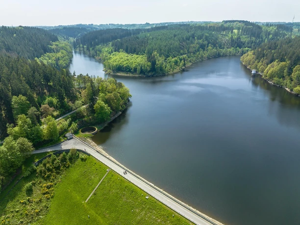 Luftbild Kalltalsperre